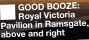  ??  ?? GOOD BOOZE: Royal Victoria Pavilion in Ramsgate, above and right