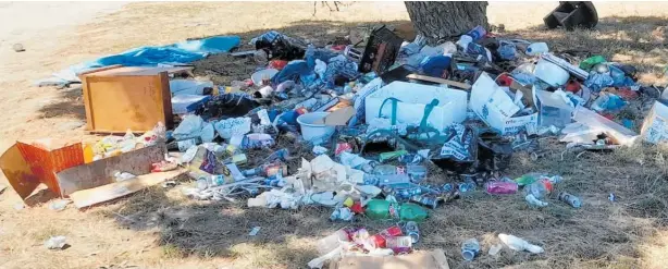  ?? Photo / Supplied ?? A large pile of rubbish found dumped near Te Aranga marae on Friday, suspected to be the work of a serial fly-tipper.