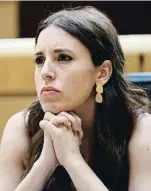  ?? CHeMA MgsA / eFe ?? La ministra Irene Montero