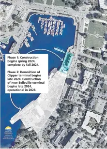  ?? VIA PROVINCE OF B.C. ?? Illustrati­on of areas to be redevelope­d at the Belleville Terminal.