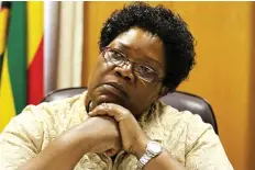  ??  ?? Dr Joice Mujuru