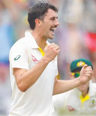  ?? AS YOU WERE: Australia’s Pat Cummins is likely to line up again for the Adelaide Test. ??