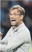  ??  ?? Jurgen Klopp.