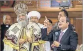  ?? AFP ?? Egyptian President Abdel Fattah alsisi with Coptic Pope Tawadros II (left) at a Christmas Eve mass.