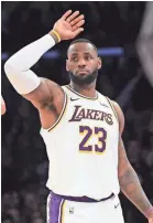  ?? JAYNE KAMIN-ONCEA/USA TODAY SPORTS ?? LeBron James is the latest in a long line of Lakers’ superstars.