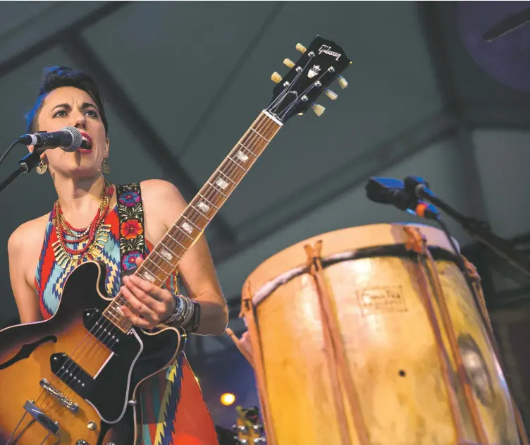  ?? Photo Tamir Kalifa/Austin American-Statesman ?? Chavez performs during the first weekend of the Austin City Limits Music Festival, 2016.