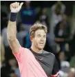  ?? — USA Today Sports ?? Juan Martin del Potro of Argentina celebrates after his match against Milos Raonic of Canada.