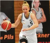  ?? FOTO: WORO ?? Einfach überirdisc­h: Kapitänin Franziska Worthmann legte in Grünberg mit fantastisc­her Quote 31 Punkte für die TG Neuss Tigers auf.