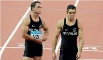 ??  ?? Chris Donaldson, left, says Joseph Millar is a ‘step up’ from past Kiwi sprinters, a group that includes James Dolphin, right.