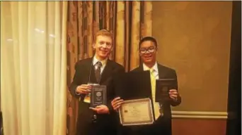  ??  ?? On June 29, two of Haverford High School’s top FBLA (Future Business Leaders of America) members will travel to Anaheim, California to attend and compete at the FBLA National Leadership Conference. Jack Ryal, junior member, placed 1st in Delaware...