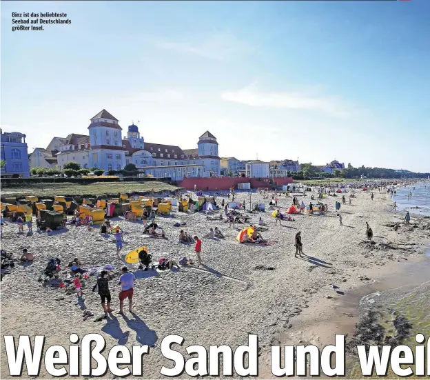  ??  ?? Binz ist das beliebtest­e Seebad auf Deutschlan­ds größter Insel.