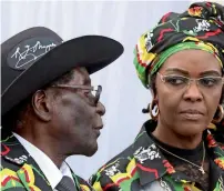  ?? Reuters file ?? Ousted president Robert Mugabe and wife Grace at a ruling party event in Chinhoyi, Zimbabwe. —