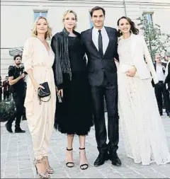  ?? NATALIEPOR­TMAN/INSTAGRAM ?? Kate Moss, Uma Thurman, Roger Federer y Natalie Portman