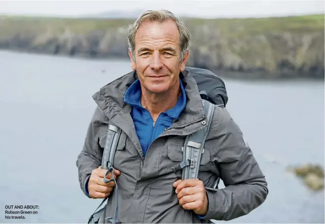  ?? ?? OUT AND ABOUT: Robson Green on his travels.