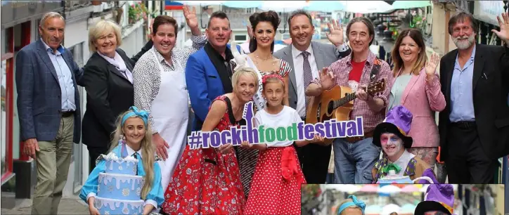  ??  ?? At the launch on Slaney Street. Front, Olivia Lambert, Jackie Kenny and Samira McKeown of South East Rock’n’Roll Club with Damien Murphy. Back: Eric Barron of Enniscorth­y and District Chamber, Maree Lyng of Enniscorth­y Clamber, chefEdward Harden,...