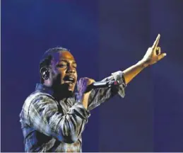  ?? EFE / ARCHIVO ?? El rapero Kendrick Lamar opta a un total de ocho premios Grammy.