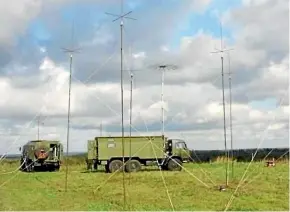  ?? ?? Russia’s Torn-MDM, a truck-based system designed to intercept communicat­ions and radio signals, includes Britsh-made electronic­s, says the Royal United Services Institute.