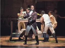  ?? THEO WARGO/WIREIMAGE ?? Odom and his castmates fought for equal pay for “Hamilton,” which was filmed in 2016 and streamed on Disney+ last year.