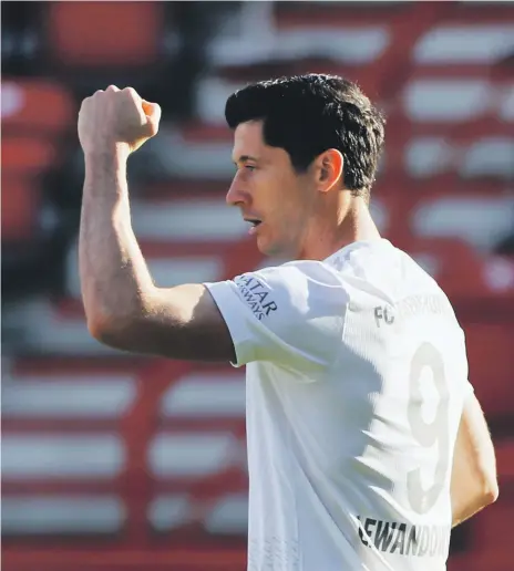  ?? EPA ?? Robert Lewandowsk­i has scored 40 goals across all competitio­ns for a fifth consecutiv­e season