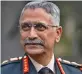  ??  ?? Gen. M. M. Naravane GEN. NARAVANE, on a two- day visit to Ladakh, will visit forward areas to assess the emerging situation with China on the ground. Gen. Naravane’s Leh visit at this juncture is crucial as the Chinese have not taken well to India’s moves to pre- empt them