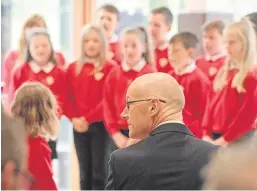  ??  ?? Education Secretary John Swinney takes responsibi­lity over a ‘misleading’ letter sent to councils.