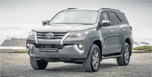  ?? Picture: MOTORPRESS ?? NEW LOOK: The Toyota Fortuner has received some minor upgrades, along with its Hilux sibling