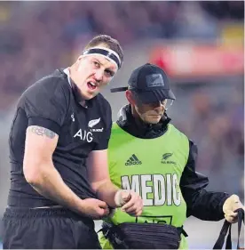  ?? Photo / Photosport ?? Brodie Retallick is down but not out of the World Cup.