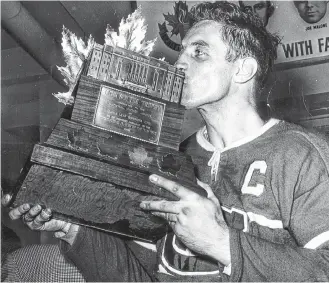 ?? POSTMEDIA • FILE ?? The Conn Smythe Trophy, writes Steve Simmons, should be renamed to honour past winner Jean Beliveau.