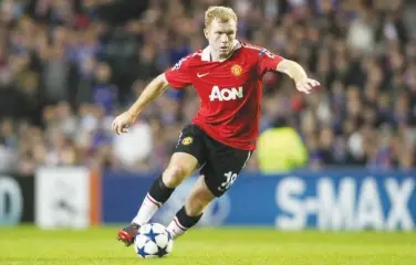  ?? File ?? Paul Scholes is regarded as one of the greatest Manchester United players of all time.