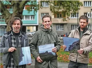  ?? Foto Blaž Samec ?? Člani zasedbe M.U.G. Trio Uroš Rakovec, Marko Brdnik in Gašper Peršl so album poskušali odigrati čim bolj svetlo, kar je posledica teže koronaviru­sne krize.