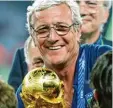  ??  ?? Marcello Lippi wurde 2006 mit Italien Weltmeiste­r. Danach ging’s bergab.