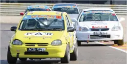  ?? Picture: Supplied ?? UP TO PAR. Andre’ Dannhauser (PAR Opel Corsa) should be the man to beat in the Car Care Clinic SuperHatch races.