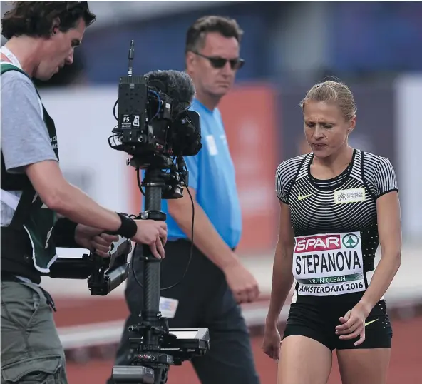  ?? — GETTY IMAGES FILES ?? Yuliya Stepanova, the Russian 800-metre runner who helped lift the lid on systematic doping fraud and corruption in Russian athletics, will not be allowed to compete in the Rio de Janeiro Olympics Games in Brazil next month, the IOC said on Sunday.