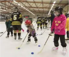  ?? FOTO: ARKIVBILD ?? FLICKHOCKE­Y. Sundbyberg hockeyskol­a för flickor ska stöttas av SDHL-föreningen AIK.
