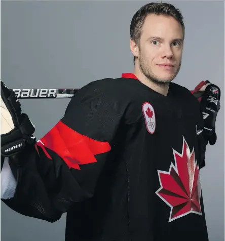  ?? HOCKEY CANADA PHOTO ?? Mat Robinson was recently feted by his old high school in Calgary for being part of Canada’s bronze medal winning team at the Winter Olympics in Pyeongchan­g, South Korea. Robinson has spent the past five years playing in the KHL.