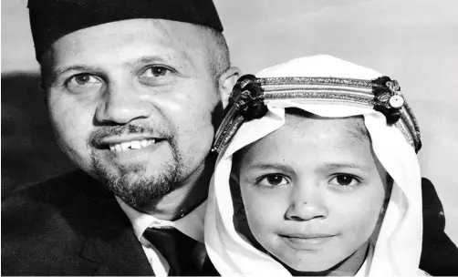  ?? Imam Haron Foundation ?? IMAM Abdullah Haron with his young son Muhammed. Imam Haron was killed in detention in 1969. He was only 45, but he has left a lasting legacy. |