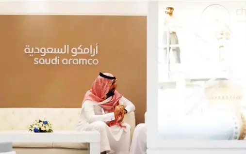  ??  ?? Investcorp said it is eyeing businesses that ‘live around Aramco’ such as chemicals companies and could consider buying Saudi Aramco’s assets that are sold off after its planned listing in 2018. (Reuters)