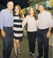  ??  ?? Rodrigo Dangond, Marianella Maal, Alicia Recio y Antonio Amado.