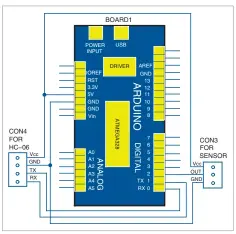  ??  ?? Fig. 3: Circuit diagram for speed monitoring on smartphone