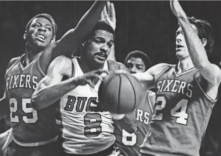  ?? JOURNAL SENTINEL FILES ?? Marques Johnson is near the top of many of the Bucks' statistica­l categories. He is the sixth-leading scorer and third-leading rebounder in team history and was a four-time all-star with the team.