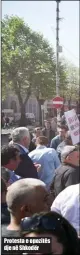  ??  ?? Protesta e opozitës dje në Shkodër