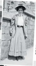  ??  ?? Left, Rose Fitzgerald poses at Windsor Castle in Windsor in Berkshire, England.Below, John F Kennedy, right, Robert F Kennedy, second from right, and Patricia Kennedy, front left, pose with friends in Palm Beach, Florida.