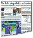  ??  ?? La prima pagina del Corriere Fiorentino di ieri con l’intervista al sindaco Dario Nardella che ha annunciato norme per lo stop del cibo nel centro storico della città