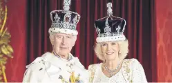  ?? ?? King Charles
III and Queen Camilla
Picture:
AFP Photo / Buckingham Palace / Hugo Burnand / Royal Household 2023