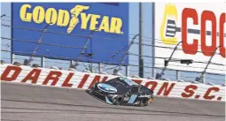  ?? JASEN VINLOVE/USA TODAY SPORTS ?? Martin Truex Jr. led 248 of 293 laps in Sunday's Goodyear 400 at Darlington.