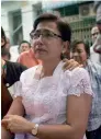  ?? AFP ?? Tin Tin Aye , wife of Ko Ni, at the family home in Yangon on Monday. —