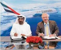  ?? Foto: Airbus ?? Hoffnung für den Riesen Jet A380: Emirates Chef