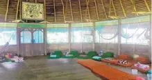  ?? COURTESY OF JESSE GOULD ?? The ayahuasca ceremonies took place inside a large, round hut known as a maloca deep in the Amazon jungle.