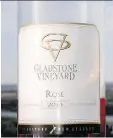  ?? JAMES ROMANOW ?? Gladstone Vineyard Rose is James Romanow’s Wine of the Week.