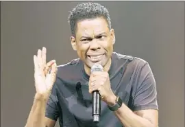  ?? Netf lix ?? CHRIS ROCK’S first stand-up special in years, “Tamborine,” is on Netflix.